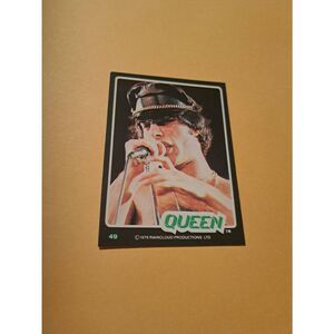 Vintage 1979 Raincloud Productions Queen Trading Card #49 Rock Band Memorabilia
